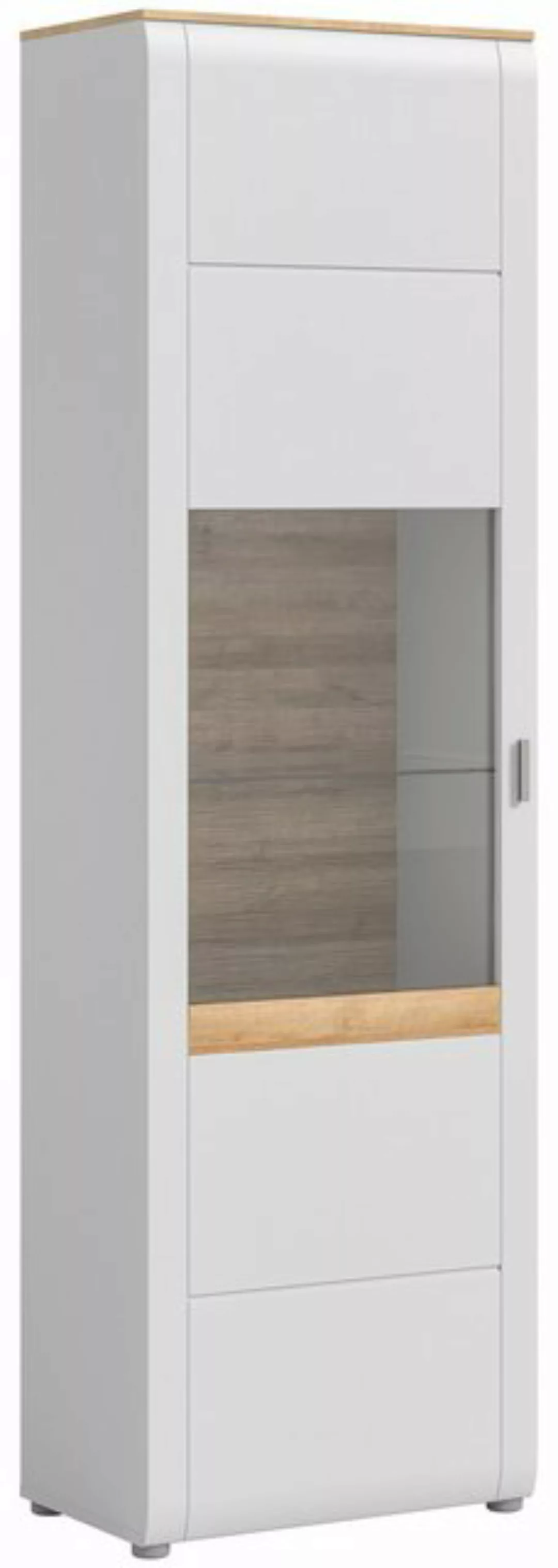 freiraum Vitrine Ashton in Ashgrey Matt - 61x202x37cm (BxHxT) günstig online kaufen