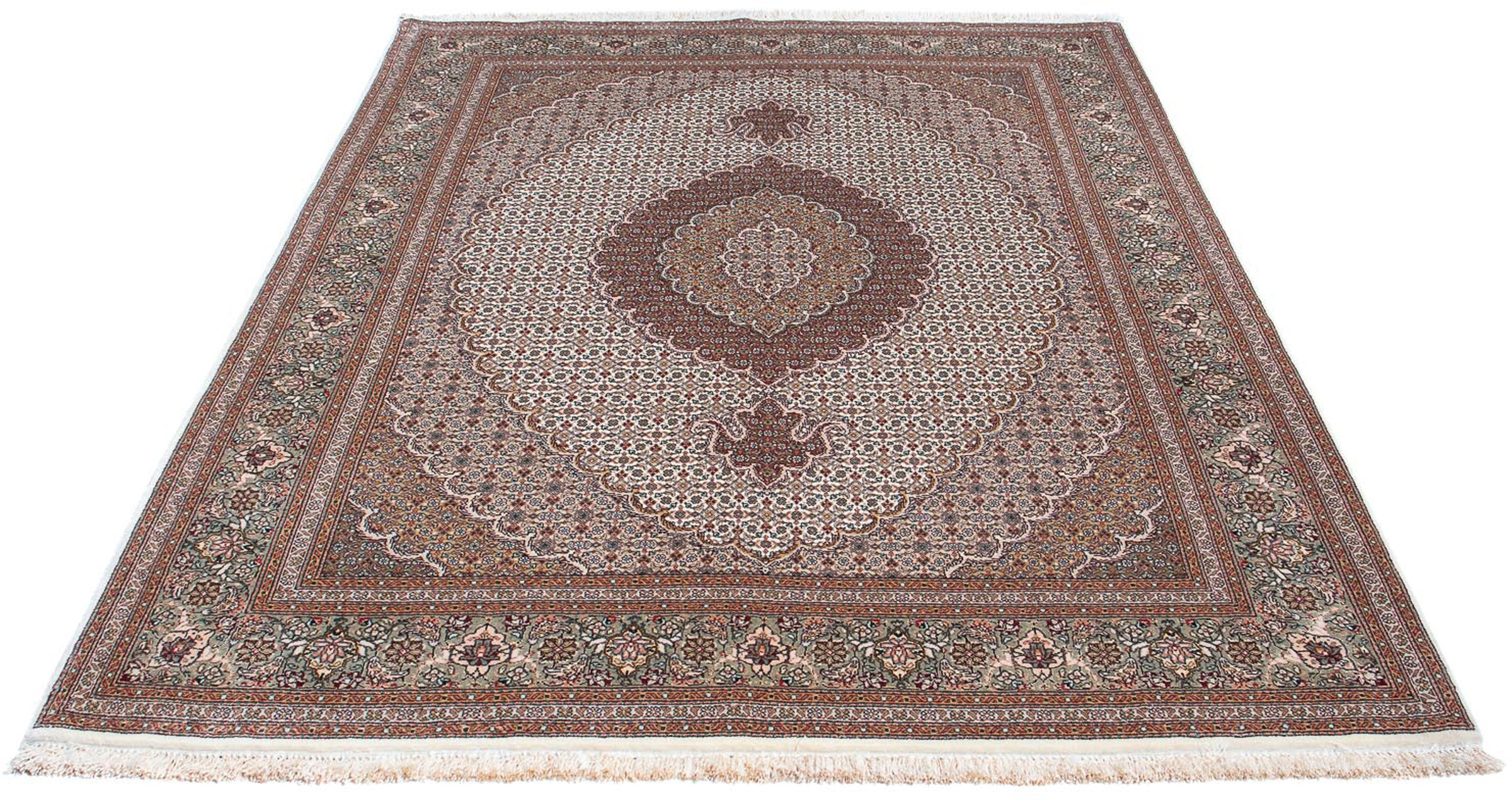 morgenland Orientteppich »Perser - Täbriz - 210 x 152 cm - beige«, rechteck günstig online kaufen