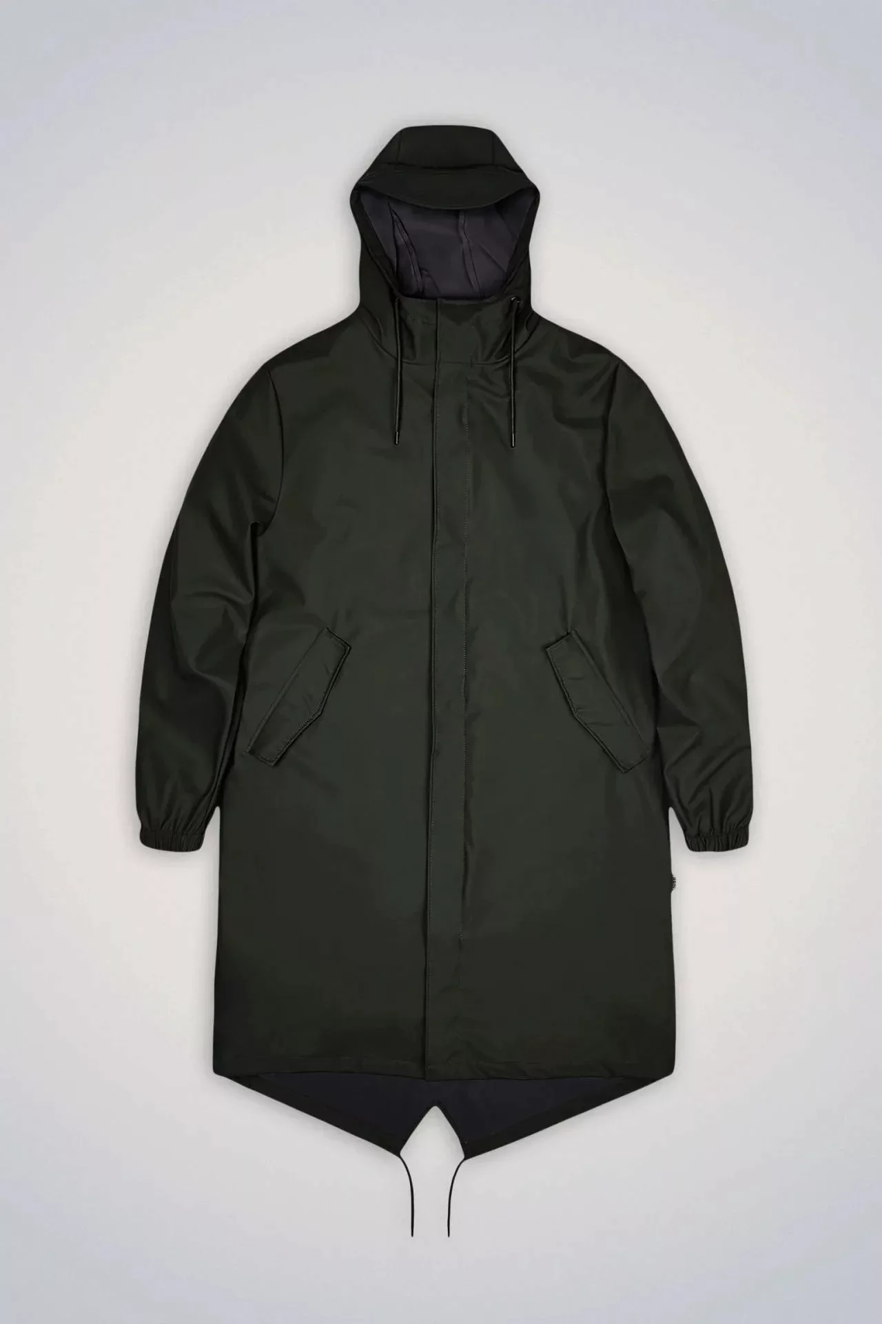 Rains Fishtail Parka Regenjacke Green / L günstig online kaufen