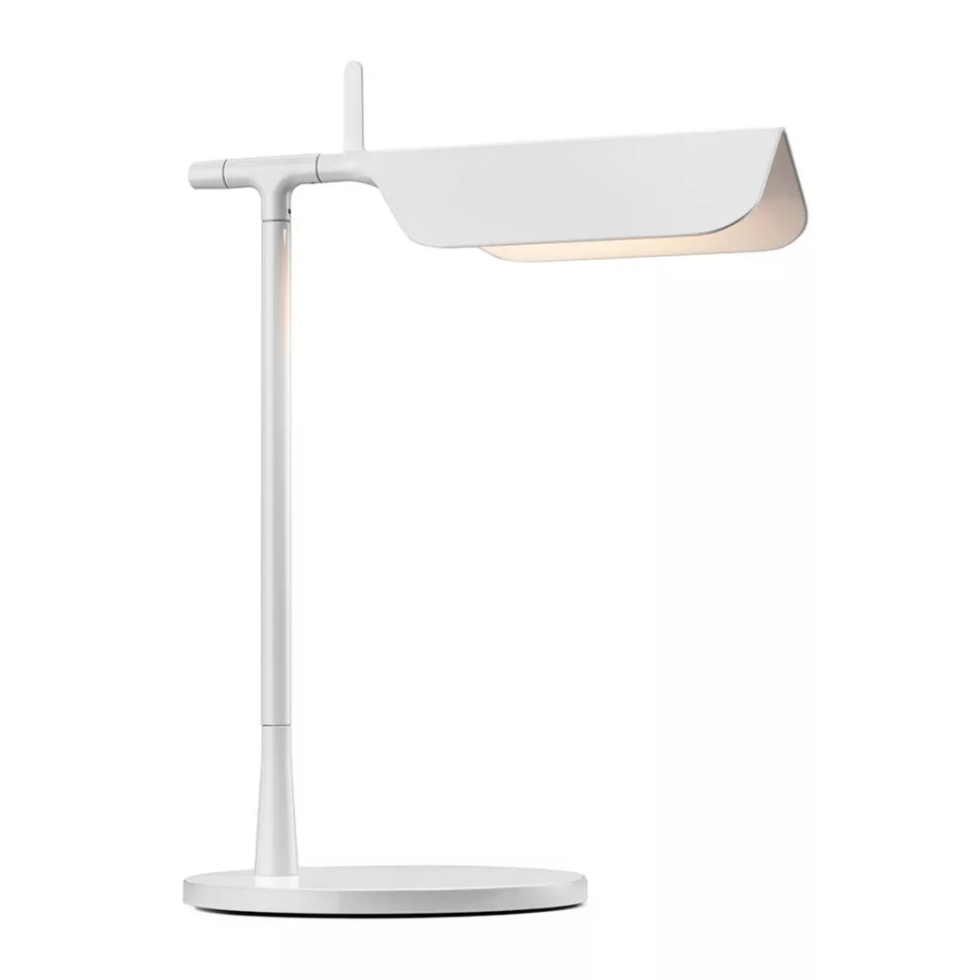 Flos - Tab T LED Tischleuchte - weiß/Schirm PMMA schwenkbar 180° H4,9cm/H 3 günstig online kaufen