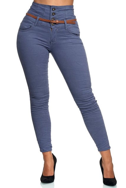 Elara High-waist-Jeans Elara Damen Jeans High Waist Push Up Effekt (1-tlg) günstig online kaufen