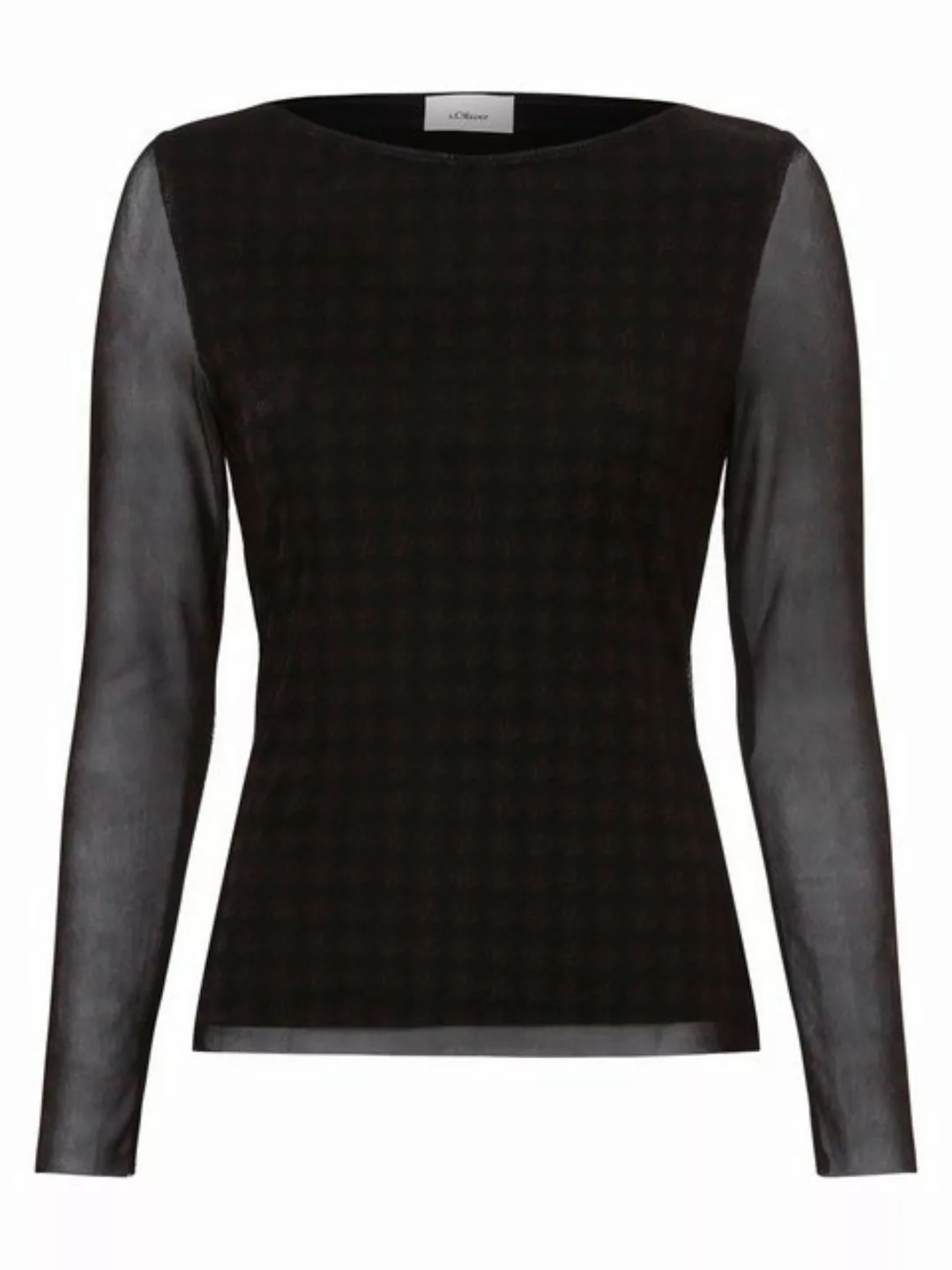 s.Oliver BLACK LABEL Longsleeve mit Allover-Druck günstig online kaufen