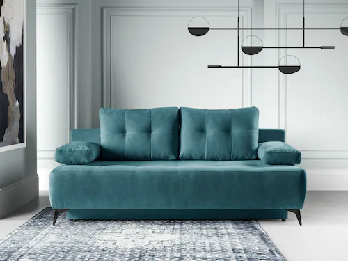 WERK2 Schlafsofa "Oakland", 2-Sitzer Sofa & Schlafcouch mit Bettkasten günstig online kaufen