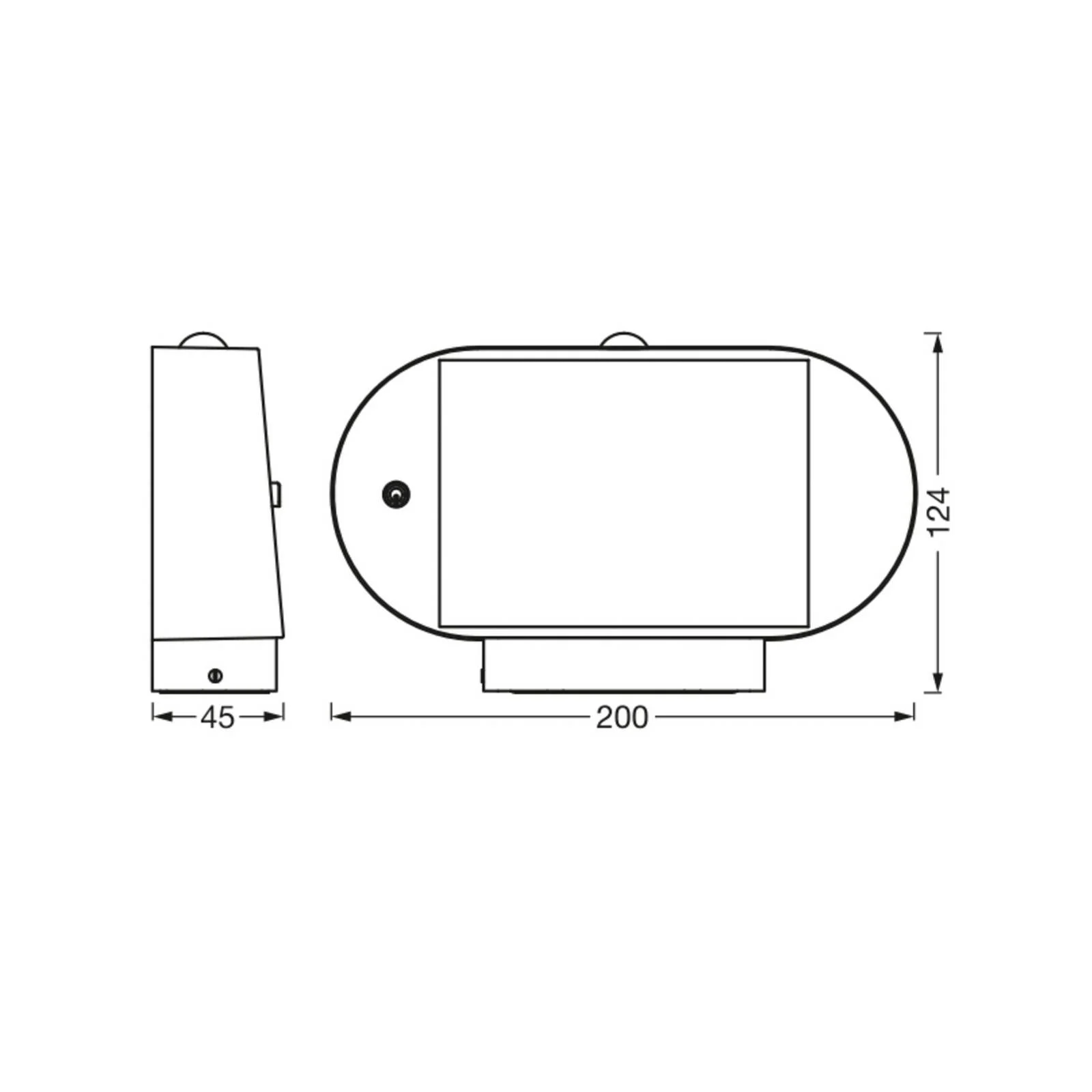 OSRAM LED-Sensor-Wandlampe ENDURA STYLE SOLAR OVAL 20 cm 830 günstig online kaufen