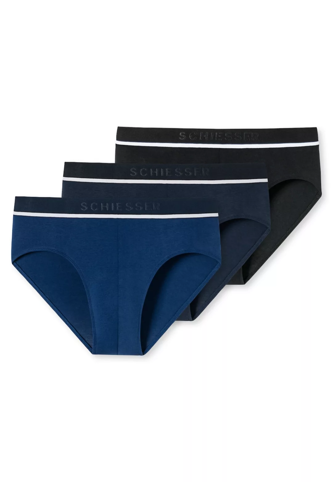 Schiesser Rioslip ""95/5"", (3er-Pack), mit sportlichem Logo-Webgummibund m günstig online kaufen