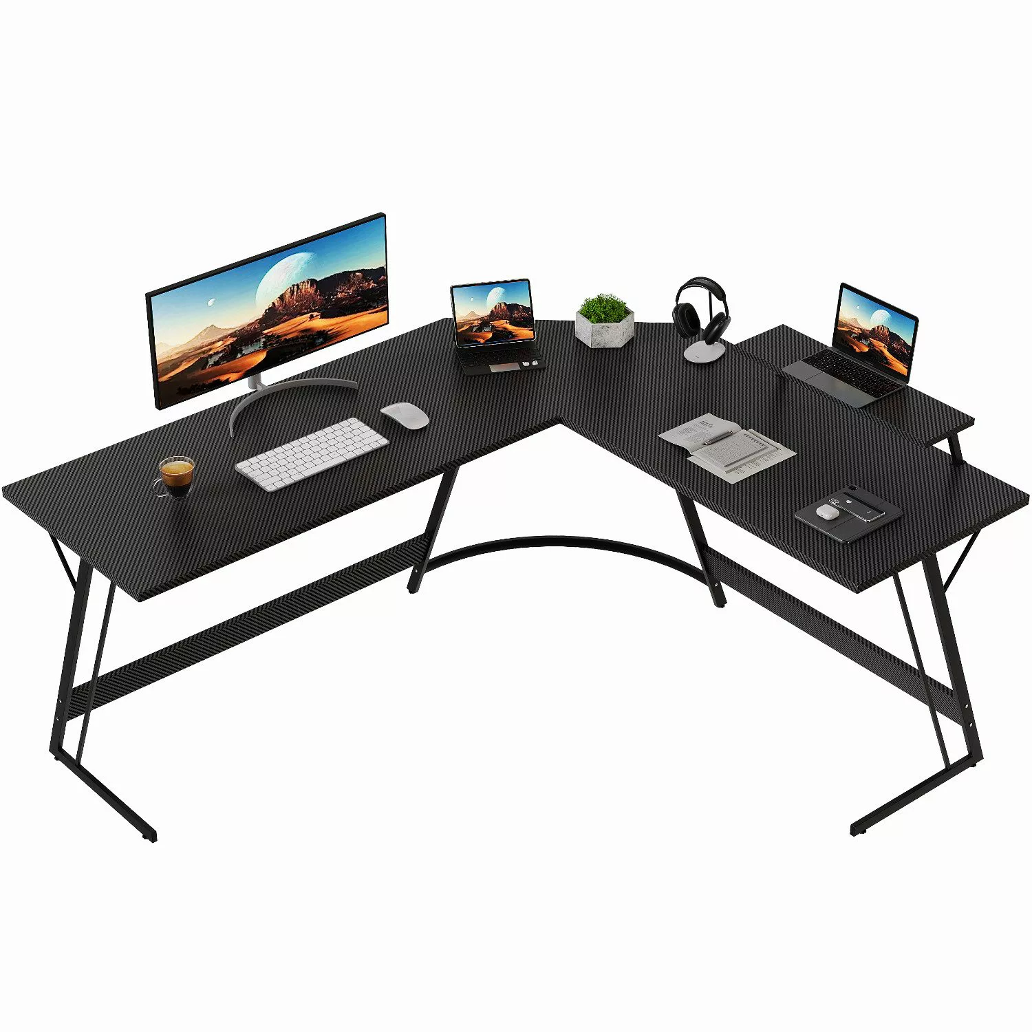 GUNJI Eckschreibtisch L-förm Computertisch Schreibtisch Gamer günstig online kaufen