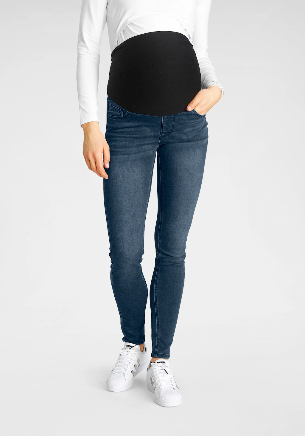 Neun Monate Umstandsjeans "Stretch-Jeans für Schwangerschaft und Stillzeit" günstig online kaufen