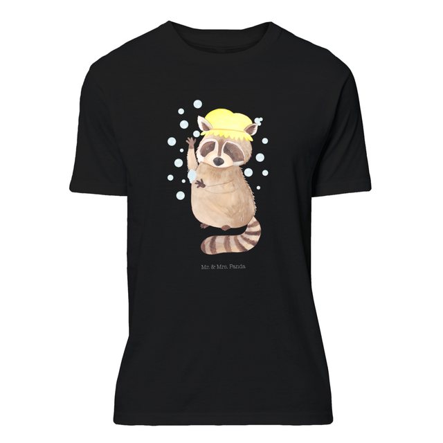 Mr. & Mrs. Panda T-Shirt Waschbär - Schwarz - Geschenk, Plan, Herrn, Tshirt günstig online kaufen