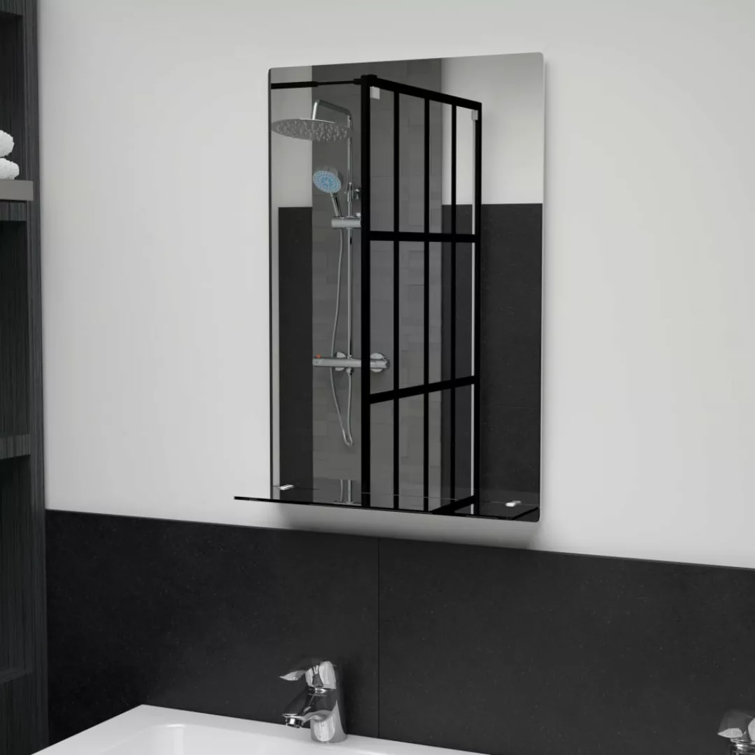 Wandspiegel Mit Regal 40×60 Cm Hartglas günstig online kaufen
