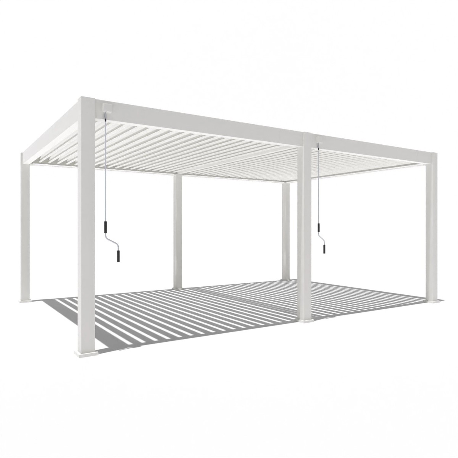 Weide Deluxe Plus Aluminium Pavillon 4 x 6 M Weiß Pergola Freistehend günstig online kaufen