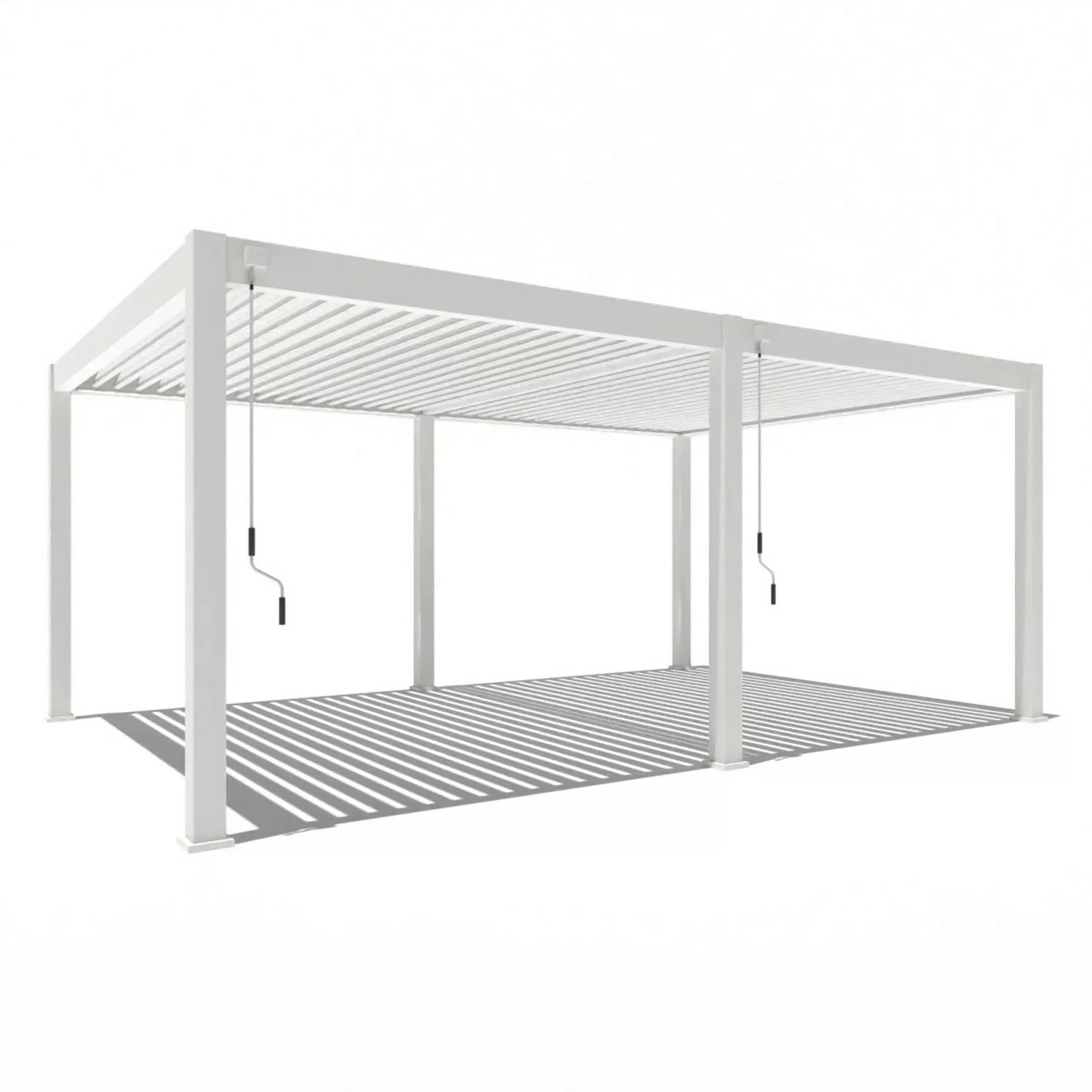 Weide Deluxe Plus Aluminium Pavillon 4 x 6 M Weiß Pergola Freistehend günstig online kaufen