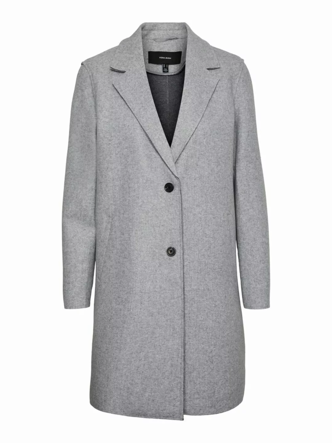 VERO MODA Lange Mantel Damen Grau günstig online kaufen