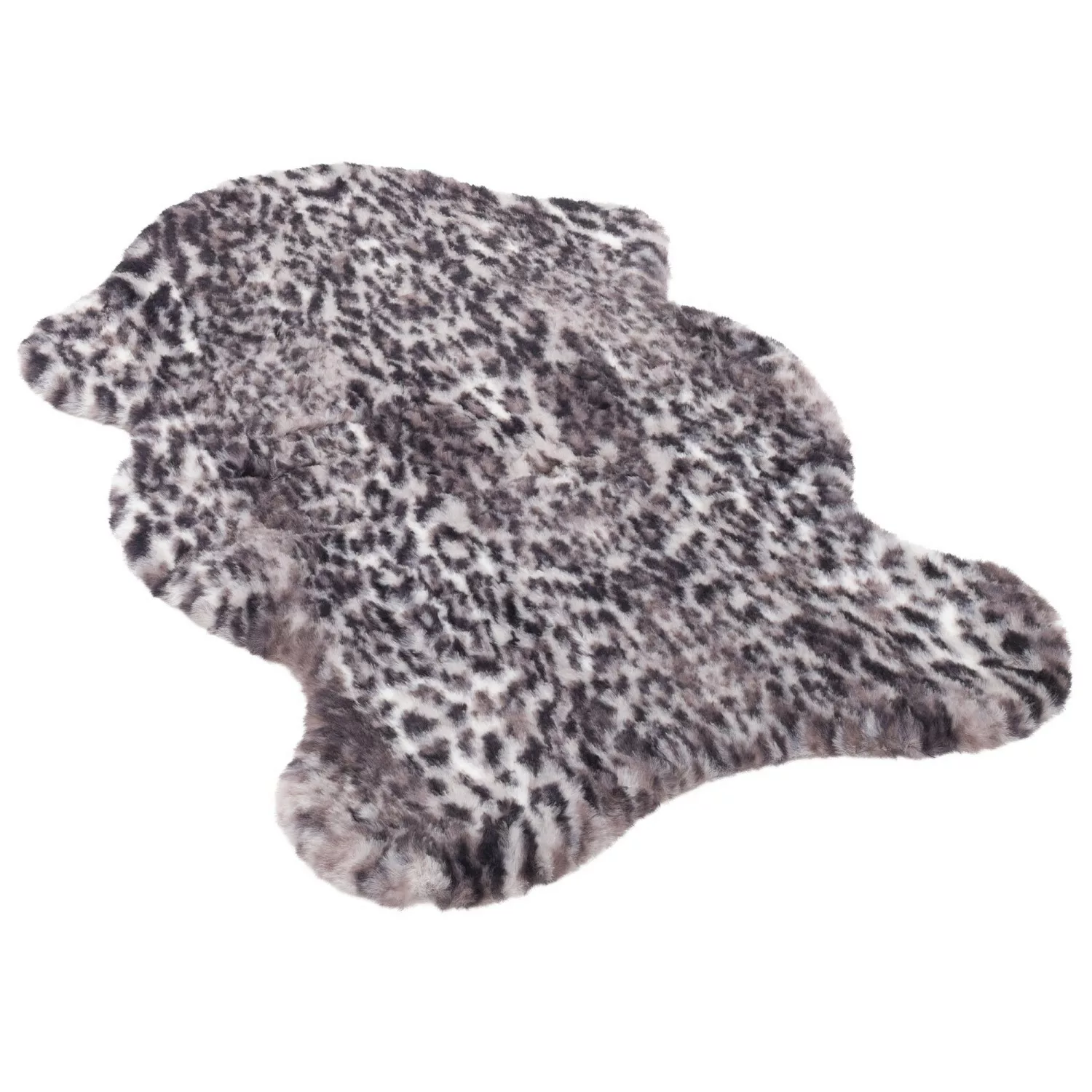 Pergamon Luxus Super Soft Fellteppich Pearl Leopard Shape Schwarz 70x100cm günstig online kaufen