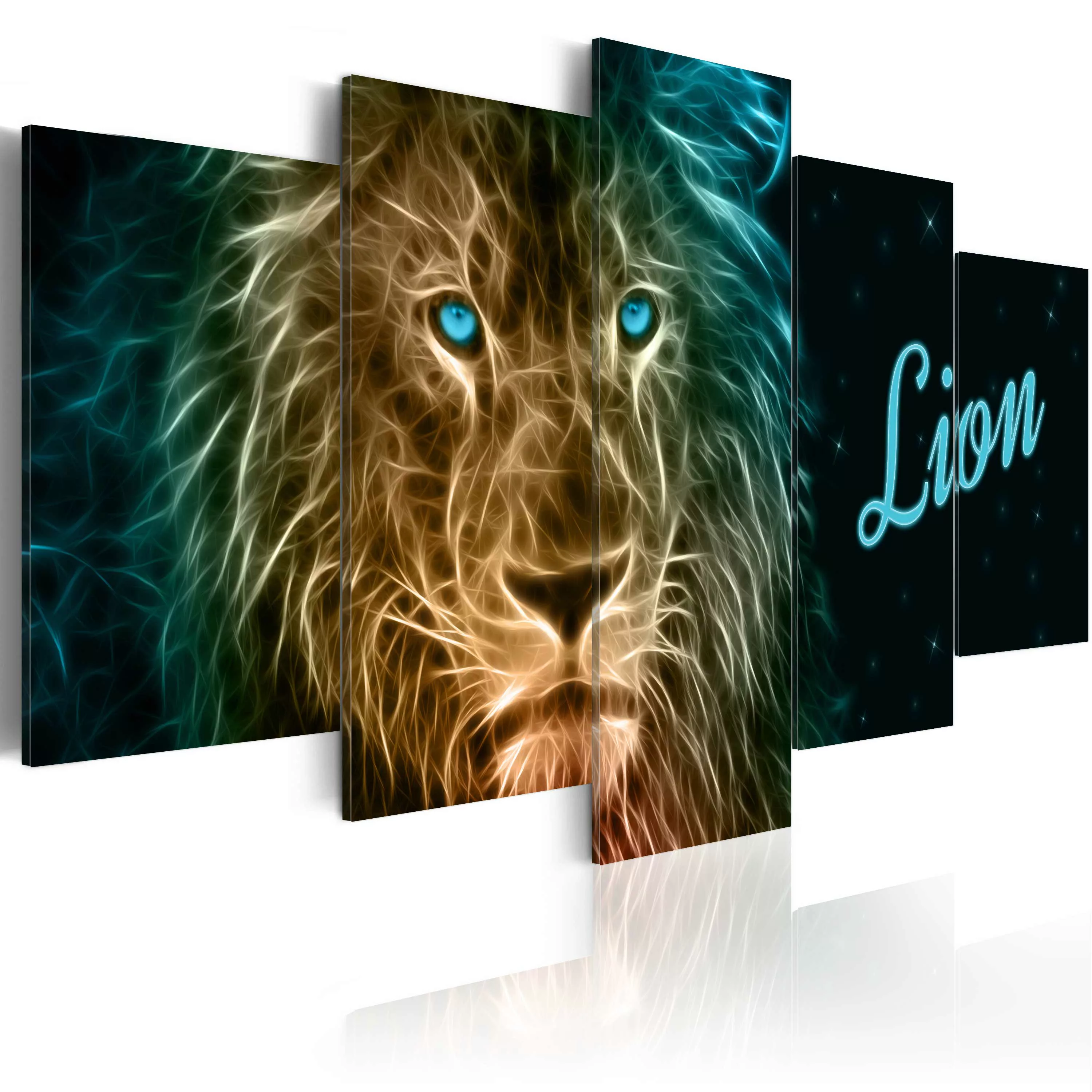 Wandbild - Gold Lion günstig online kaufen