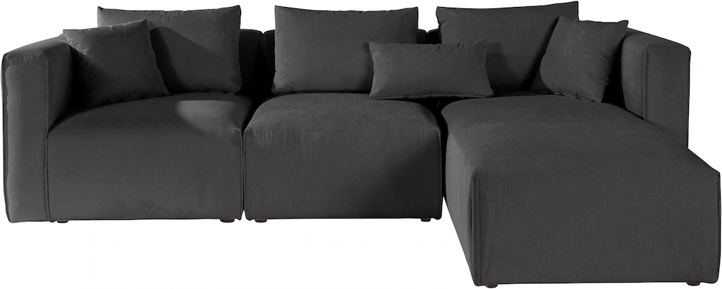 Home affaire Ecksofa "Comfine L-Form", zusammengesetzt aus Modulen, 3 Bezug günstig online kaufen