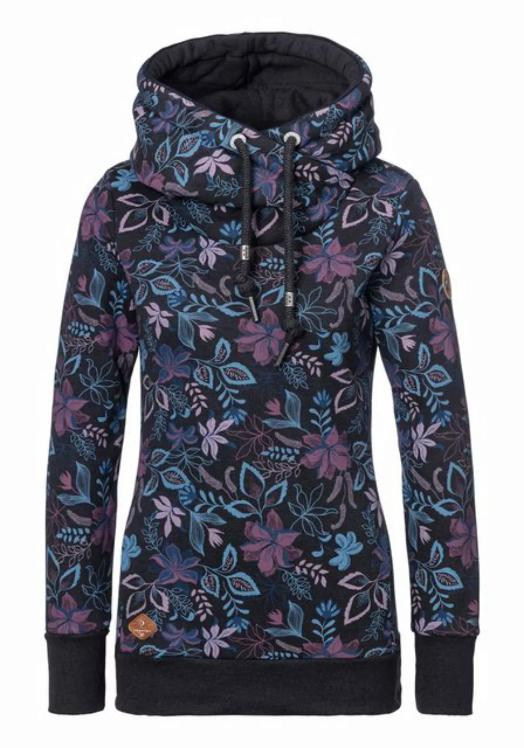 Ragwear Sweater GRIPY FLOWERS O Hoodie mit floralem All Over-Druck günstig online kaufen