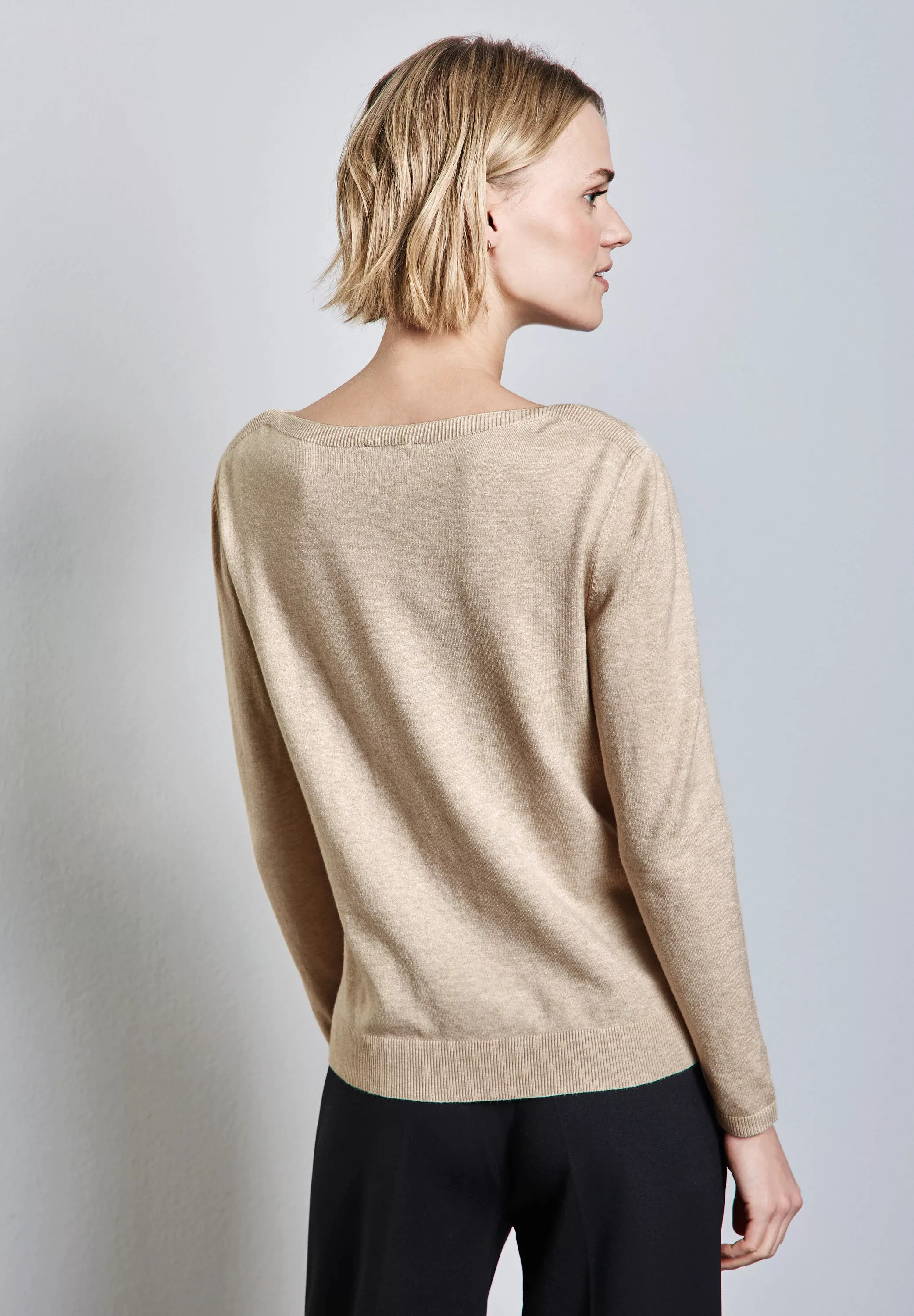 STREET ONE Strickpullover, aus Feinstrick günstig online kaufen