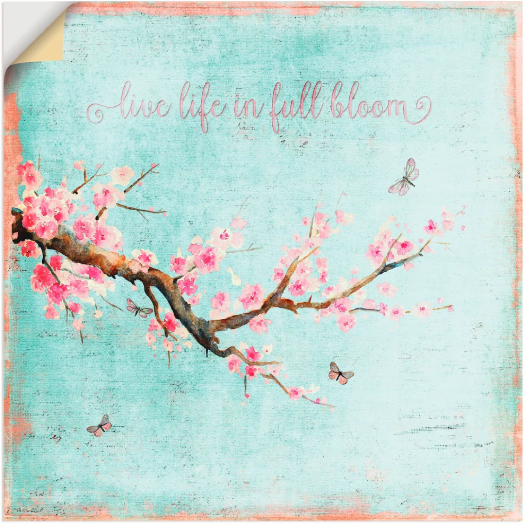 Artland Wandbild "Kirschblüte", Blumen, (1 St.) günstig online kaufen