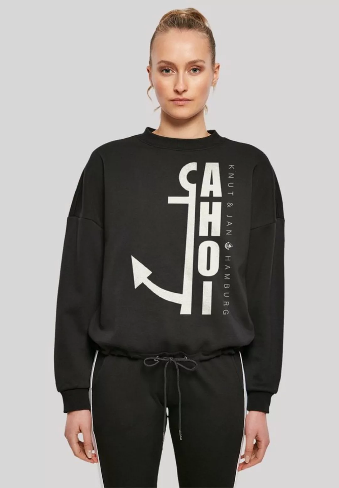 F4NT4STIC Sweatshirt "Ahoi Anker Crop Knut & Jan Hamburg", Print günstig online kaufen