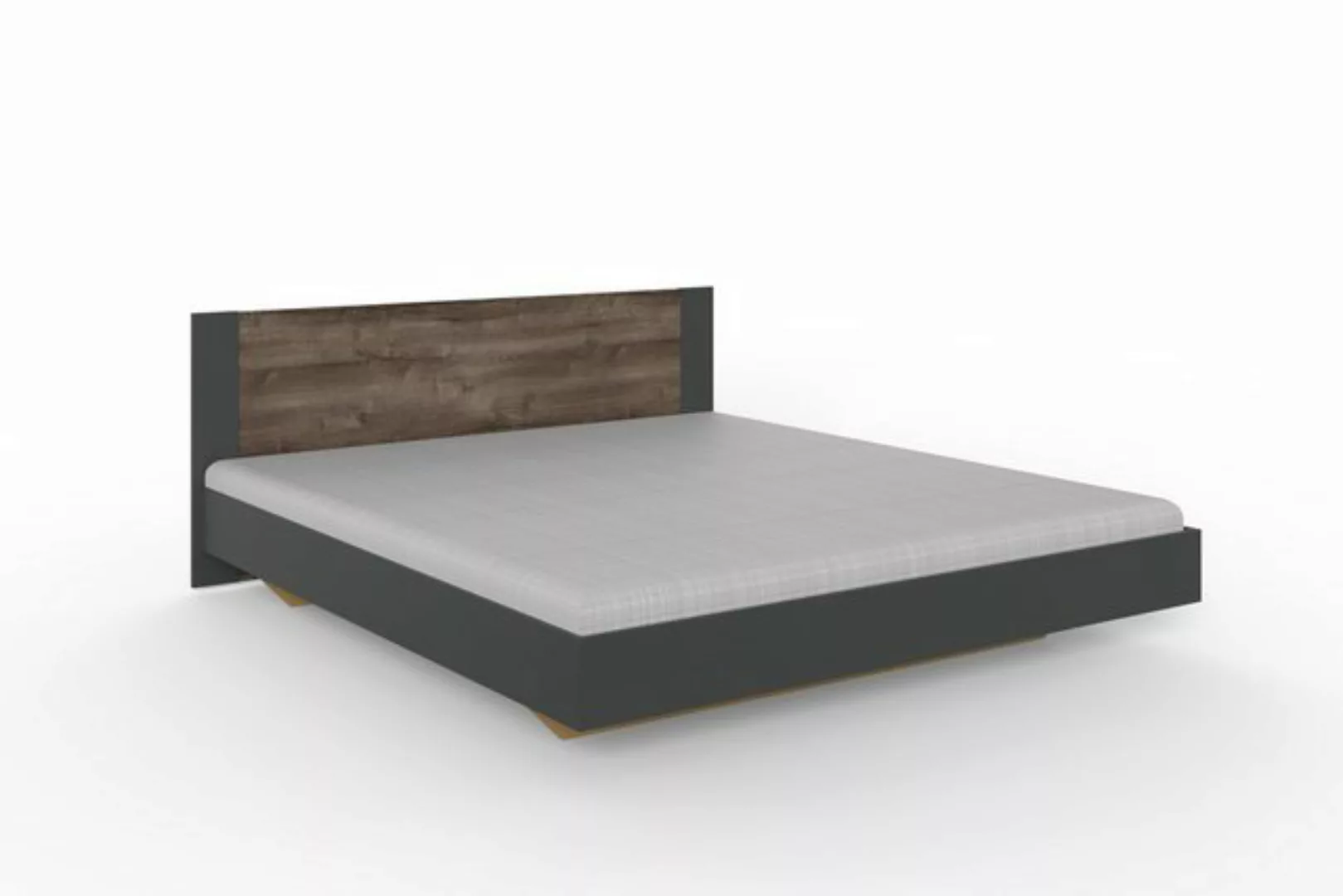 freiraum Bett in SCHLAMMEICHE NACHBILDUNG + GRAPHIT (BxH: 189x80 cm) günstig online kaufen