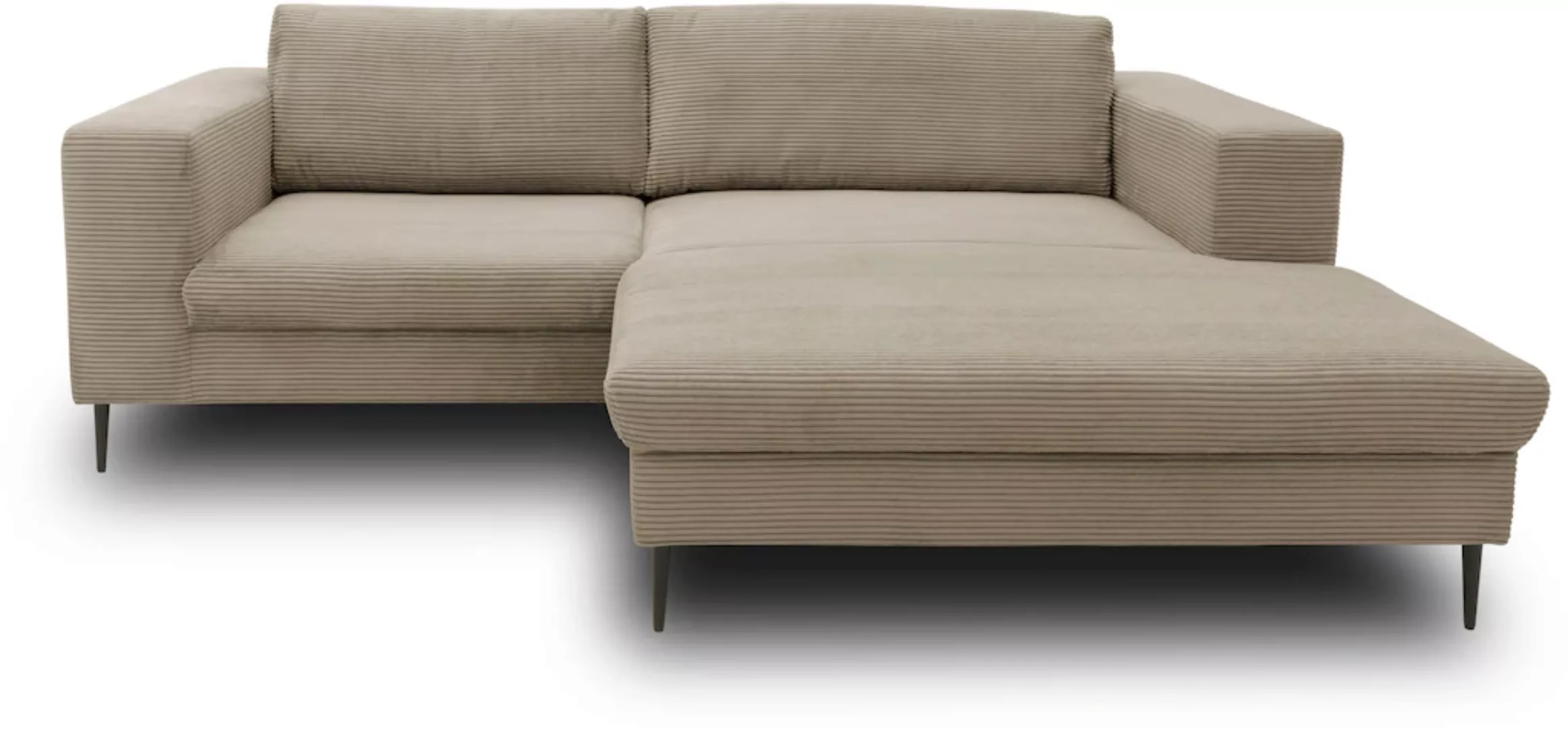 DOMO collection Ecksofa "Modica kompakt und elegant, Breite 244, L-Form", m günstig online kaufen