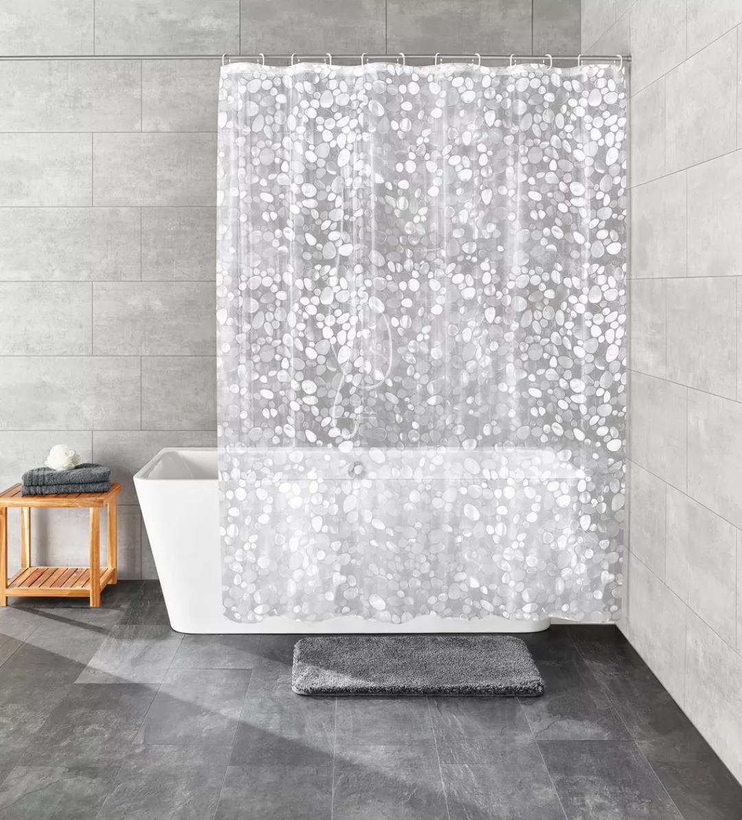Kleine Wolke Duschvorhang "Cristallo", inklusive Duschvorhangringe günstig online kaufen