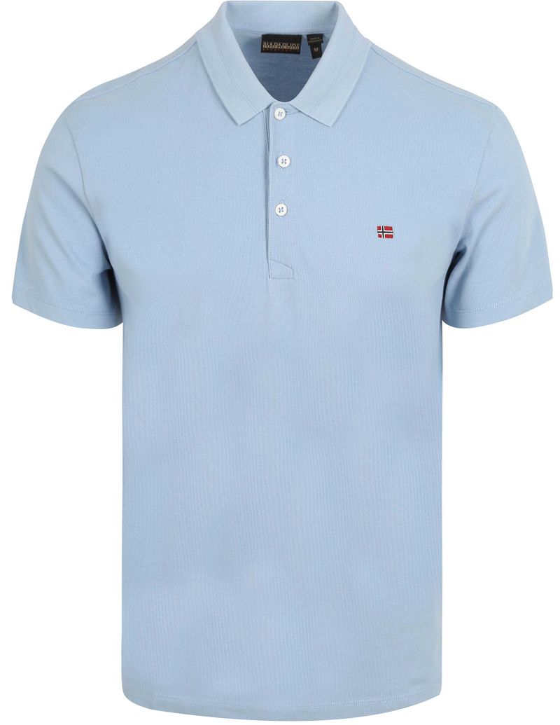 Napapijri Poloshirt Herren Kurzarm-Poloshirt Blau - Regular Fit, 3 günstig online kaufen