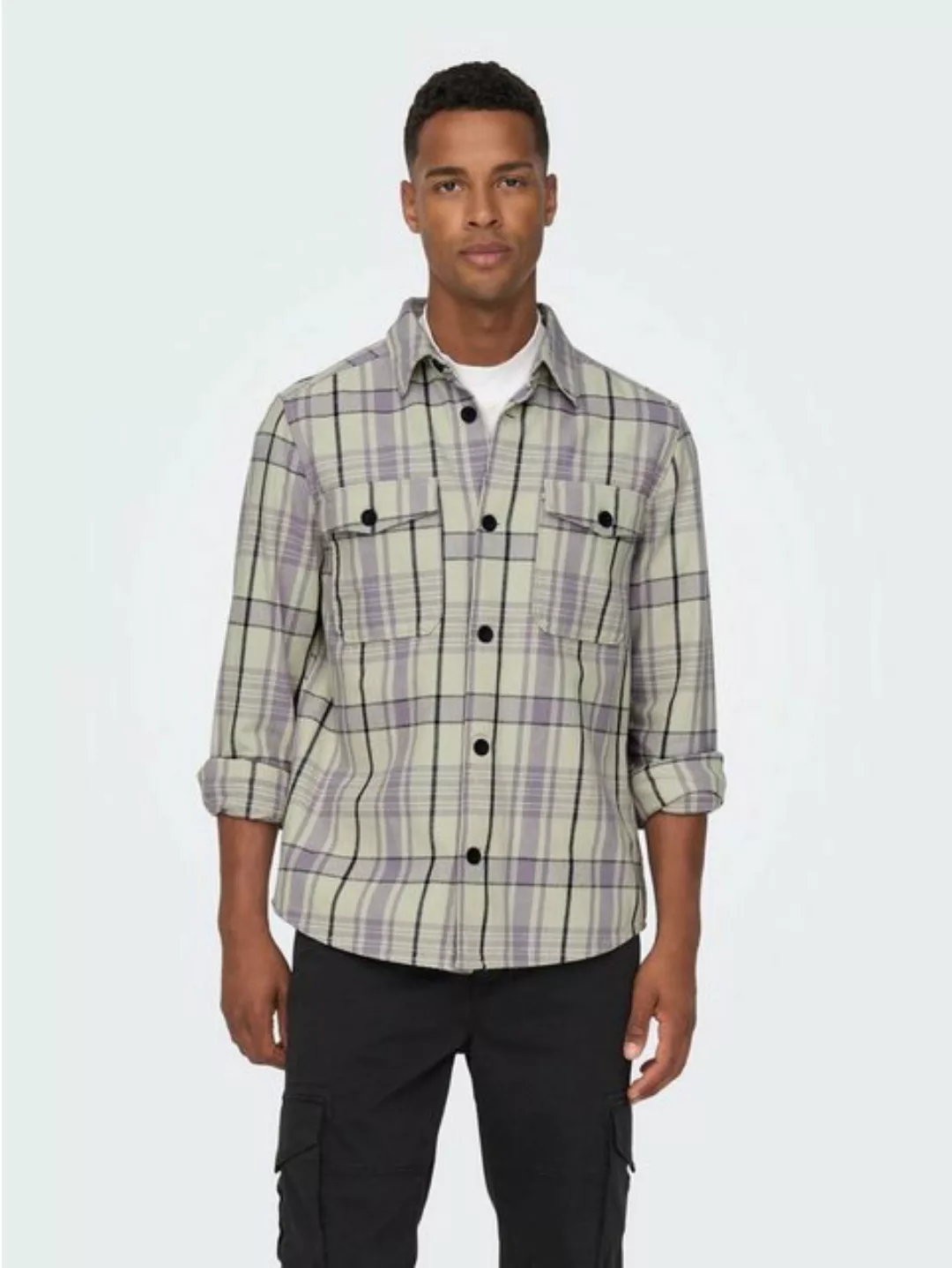 ONLY & SONS Langarmhemd Hemd Milo Langarm-Flanellhemd (1-tlg) günstig online kaufen