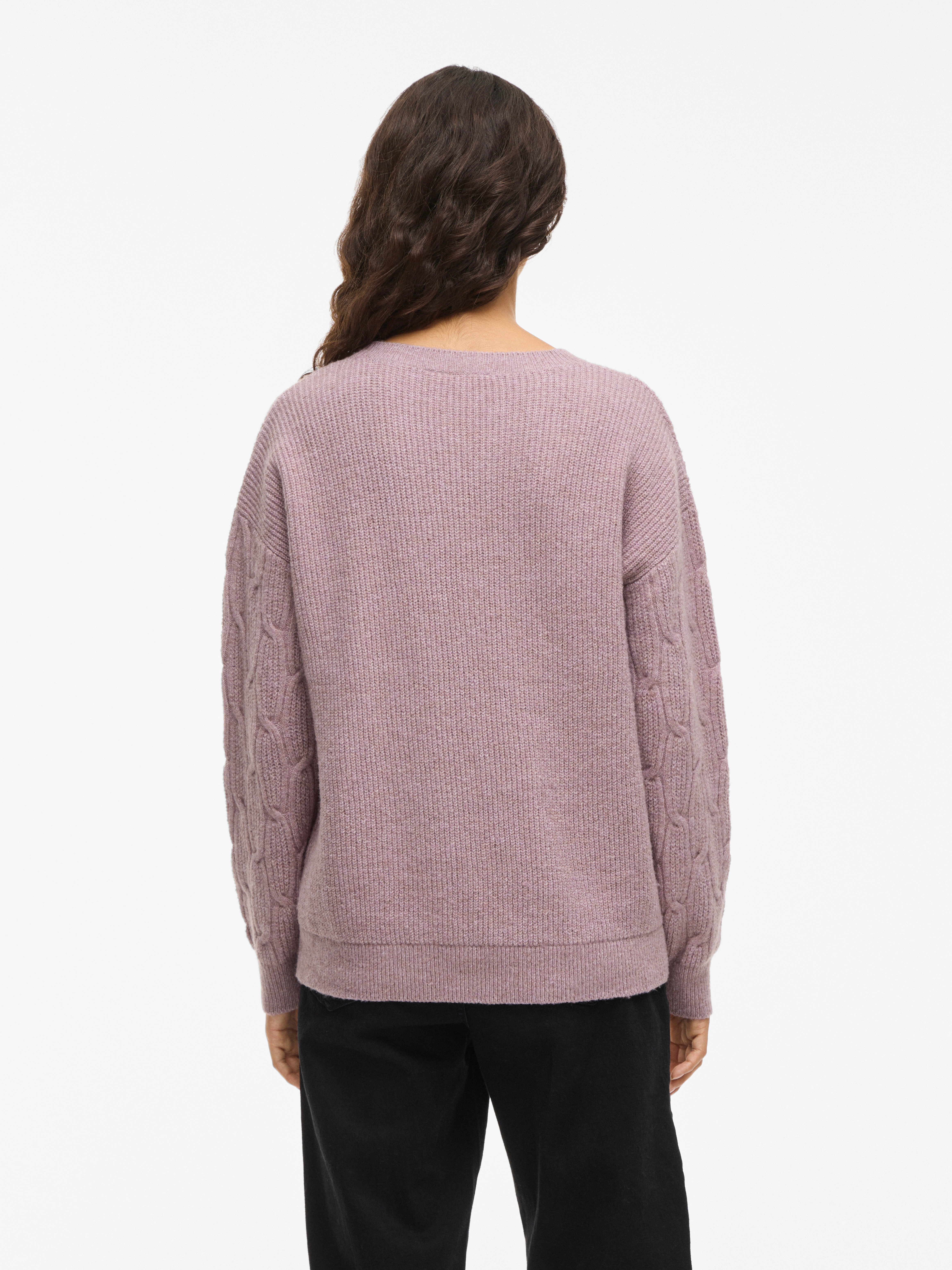 Vila Strickpullover "VILASSIA O-NECK L/S CABEL KNIT TOP -NOOS" günstig online kaufen