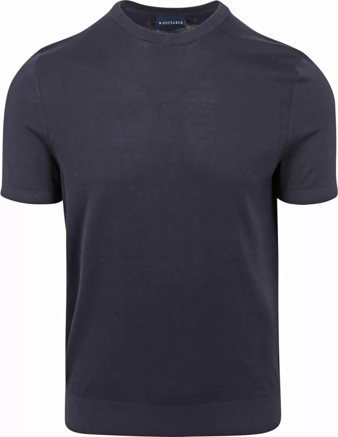 Suitable Knitted T-shirt Navy - Größe XL günstig online kaufen