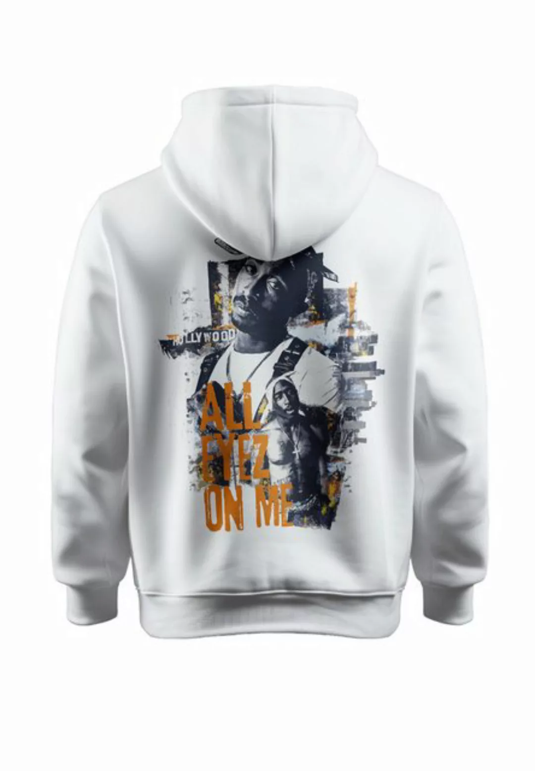 Novux Hoodie 2pac ALL EYEZ ON ME Herren Hoodie farbe Weiß günstig online kaufen