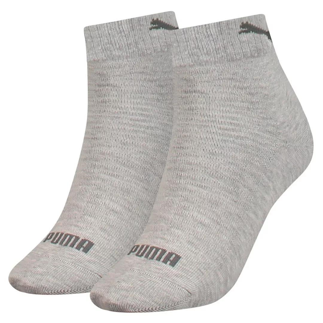Puma Quarter Socken 2 Paare EU 35-38 Grey Melange günstig online kaufen
