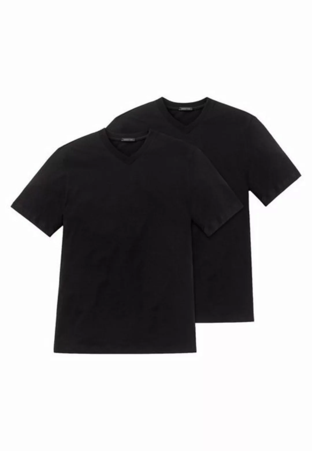 Schiesser V-Shirt "Essentials" (2er-Pack) mit V-Ausschnitt günstig online kaufen