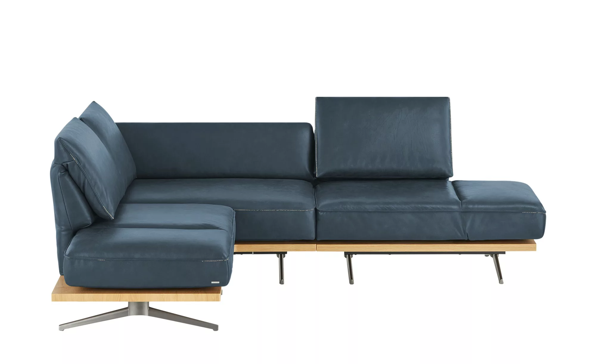 KOINOR Ecksofa  Phoenix - blau - 87 cm - Polstermöbel > Sofas > Ecksofas - günstig online kaufen