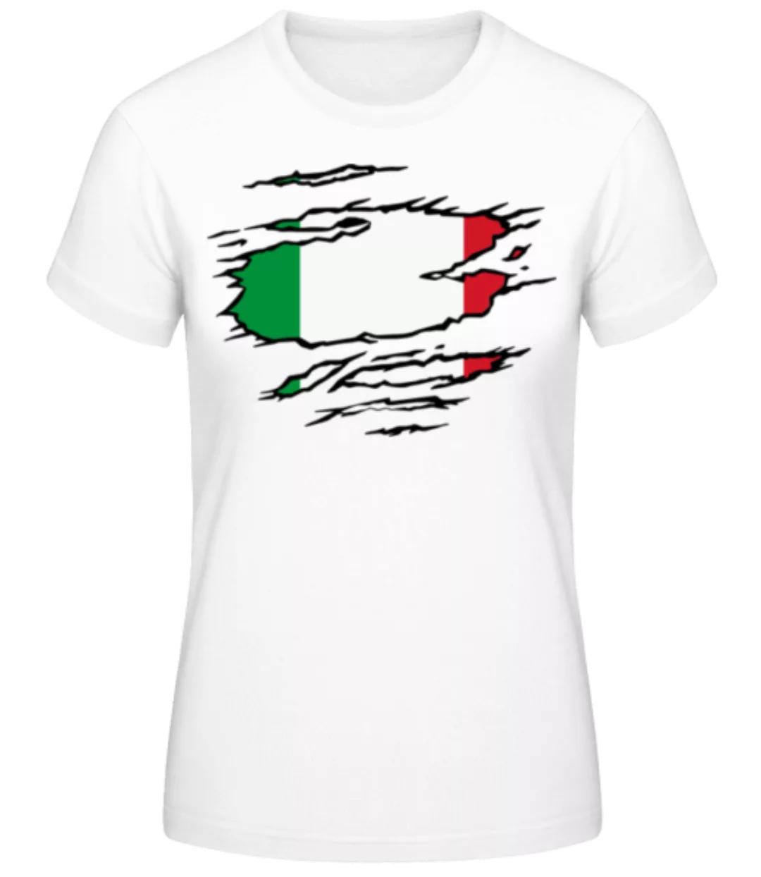 Zerrissene Flagge Italien · Frauen Basic T-Shirt günstig online kaufen