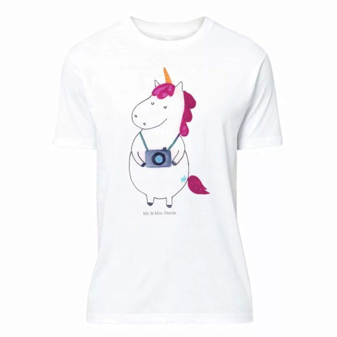 Mr. & Mrs. Panda T-Shirt Einhorn Fotograf - Weiß - Geschenk, Herrn, Einhörn günstig online kaufen