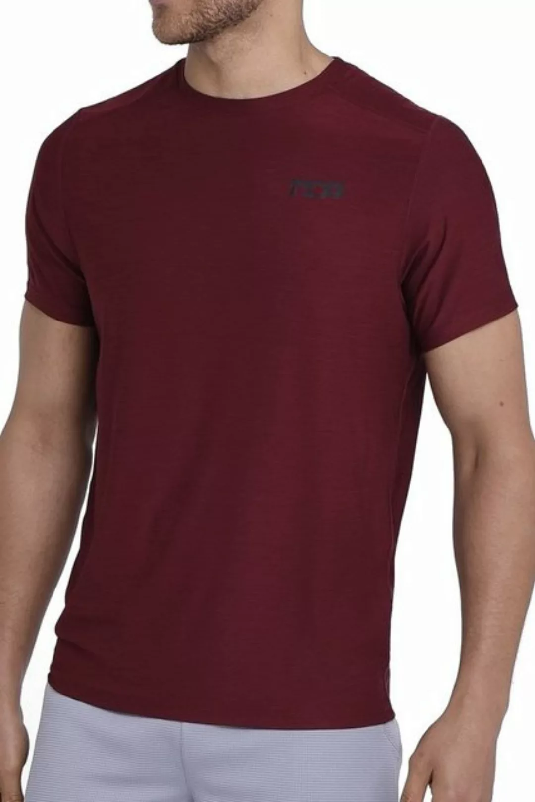 TCA T-Shirt TCA Herren Galaxy Fitness Lauf Shirt - Cabernet (1-tlg) günstig online kaufen