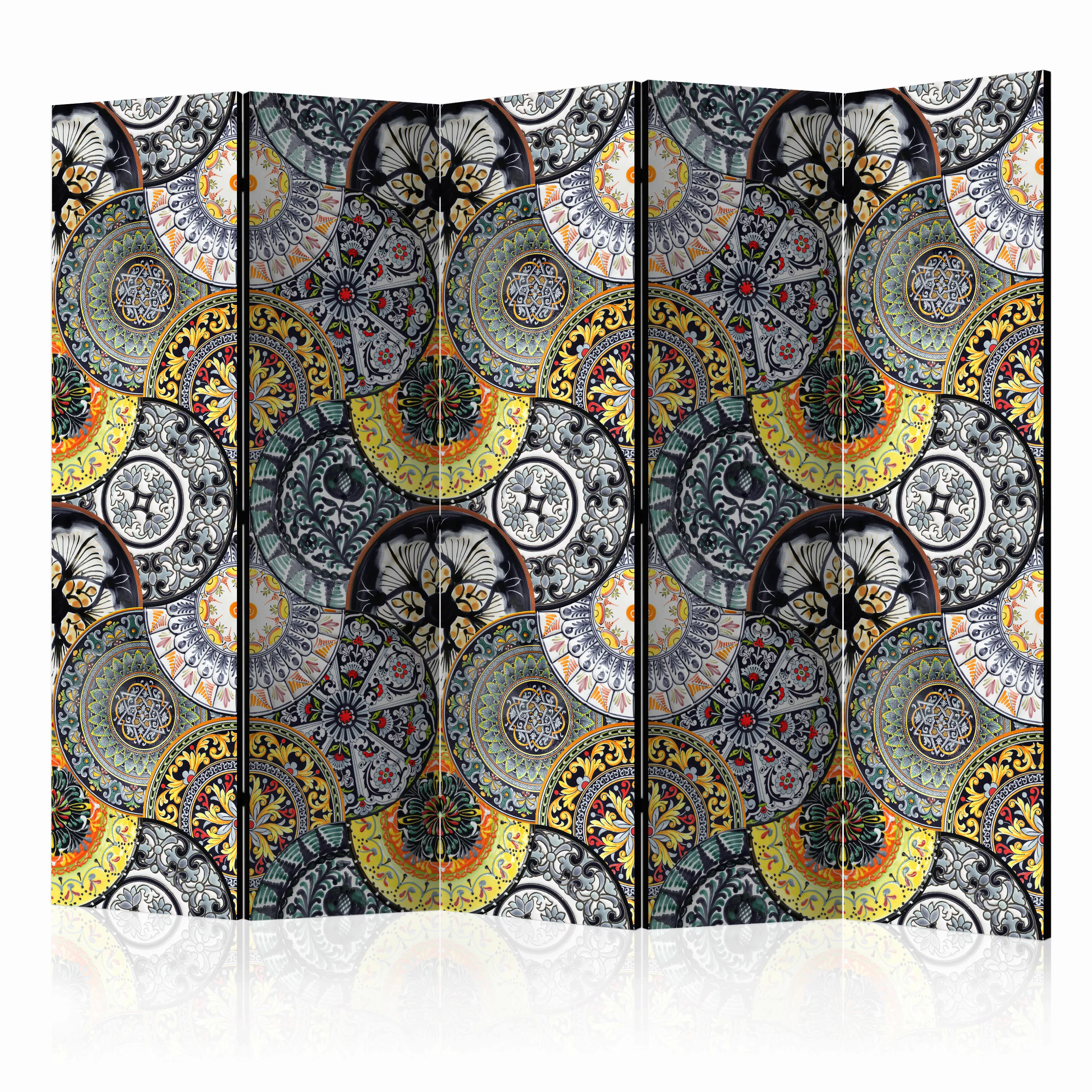 5-teiliges Paravent - Painted Exoticism Ii [room Dividers] günstig online kaufen