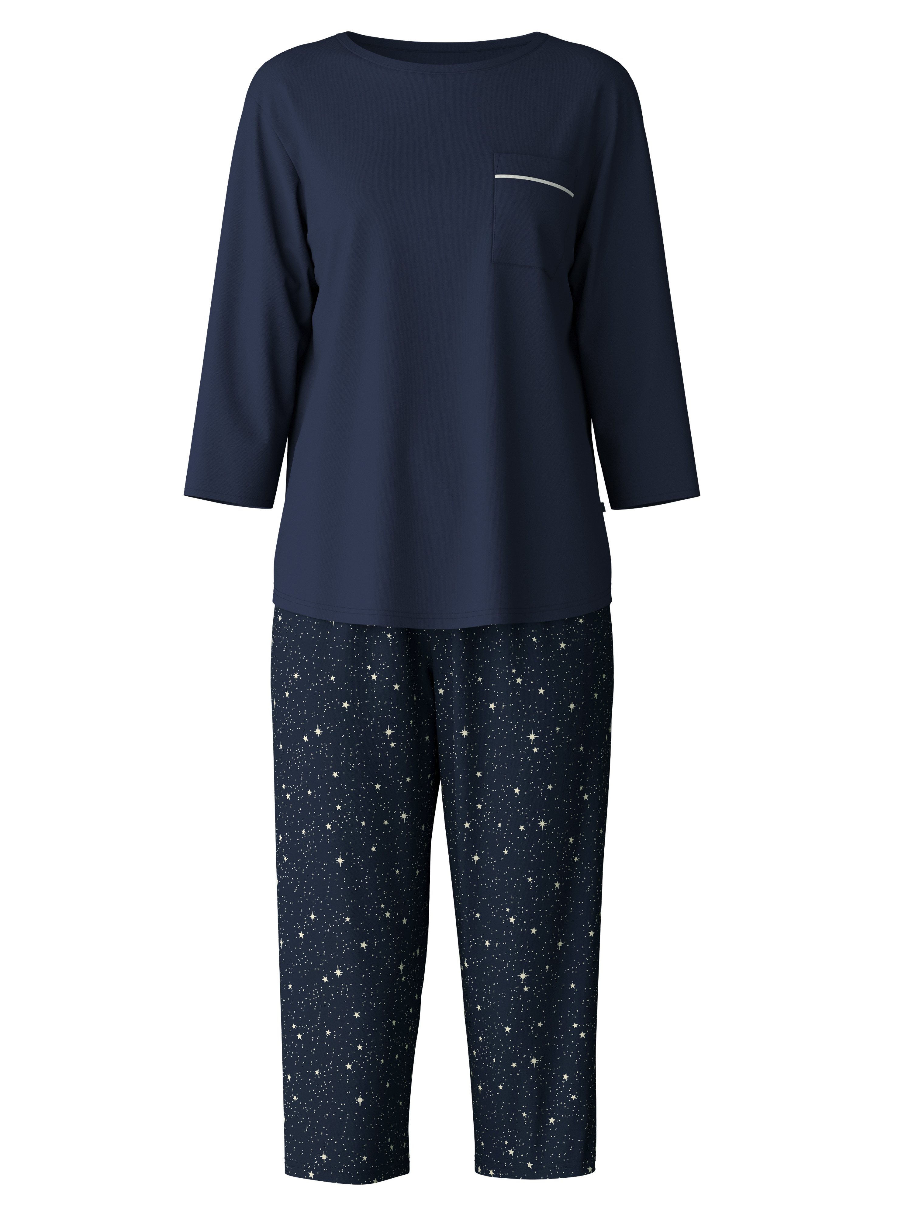 CALIDA Pyjama "Sweet Dreams", (2 tlg.), 3/4-Länge, Rundhals, weich, Interlo günstig online kaufen