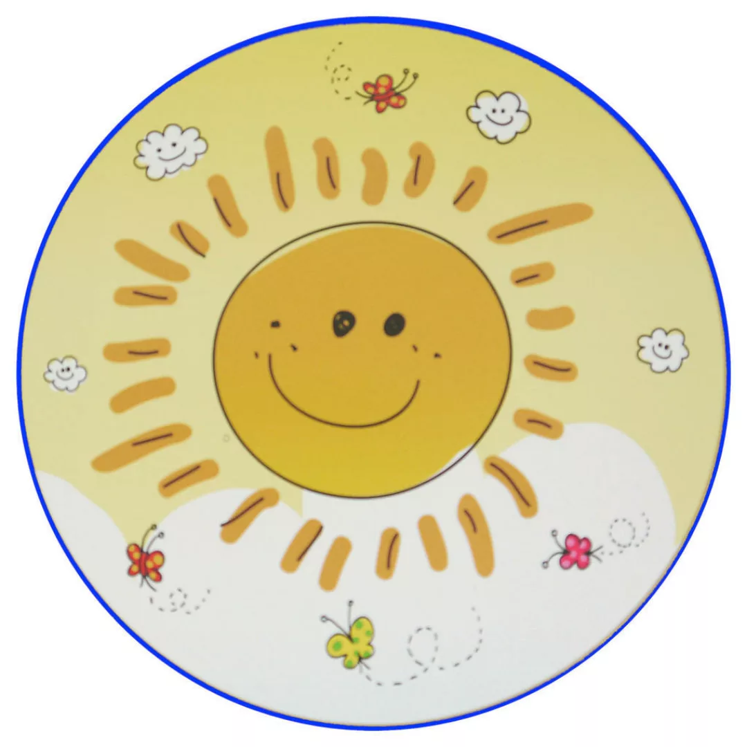 Niermann Kinderwandleuchte Sunny 40688 gelb Kunststoff D: ca. 25 cm E14 1 B günstig online kaufen