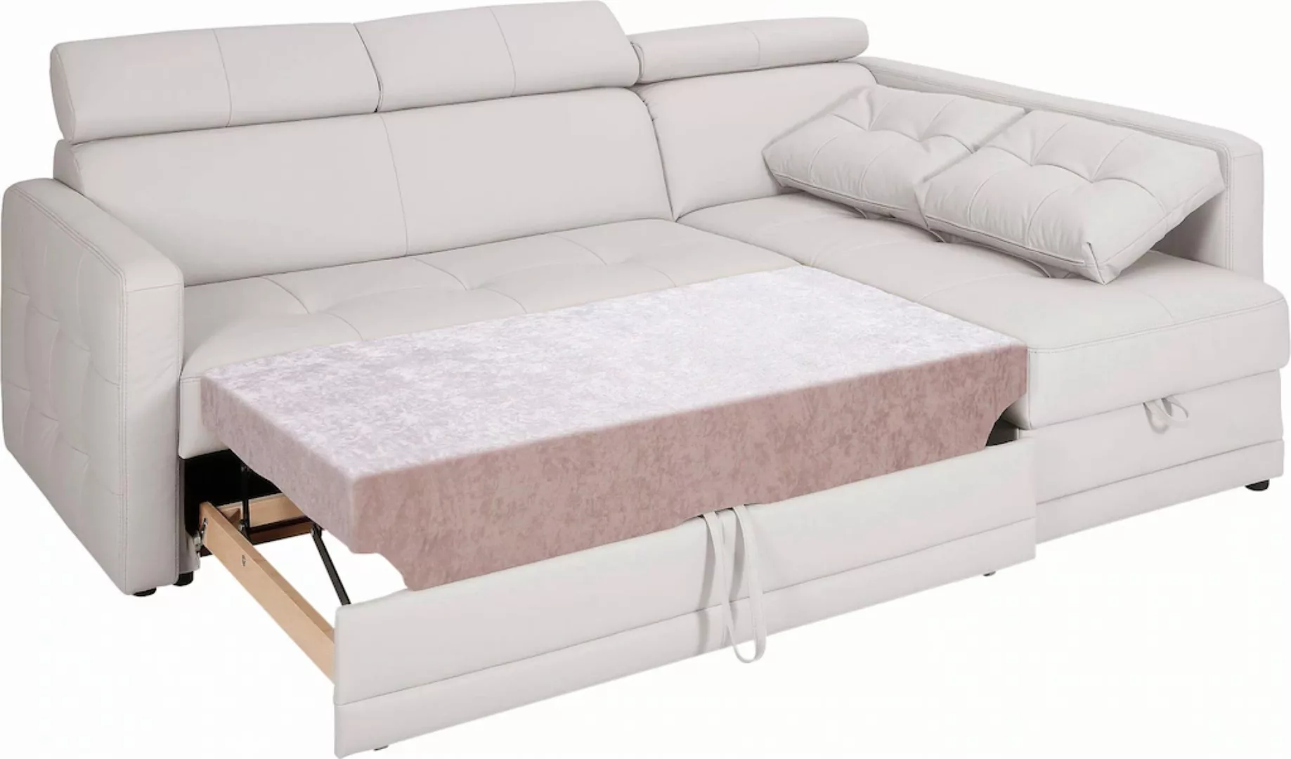 exxpo - sofa fashion Ecksofa "Arles, bequeme Federkernunterfederung, L-Form günstig online kaufen