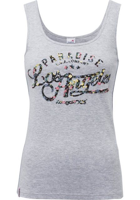 KangaROOS Tanktop mit blumigem Puff-Print günstig online kaufen