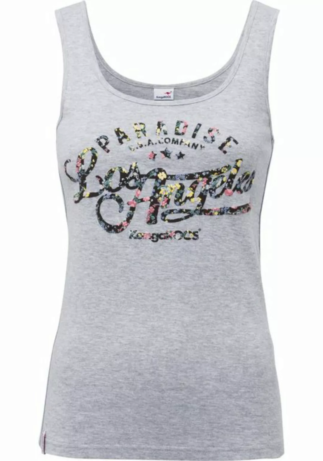 KangaROOS Tanktop mit blumigem Puff-Print günstig online kaufen