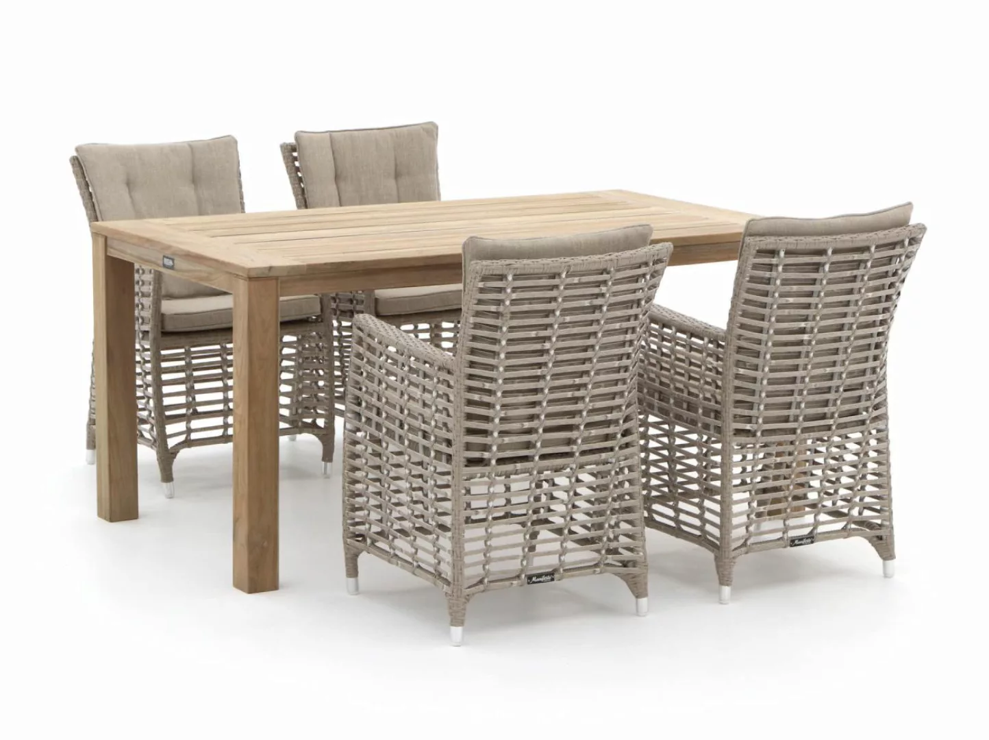 Manifesto Ortello/ROUGH-S 160 cm Gartenmöbel-Set 5-teilig günstig online kaufen