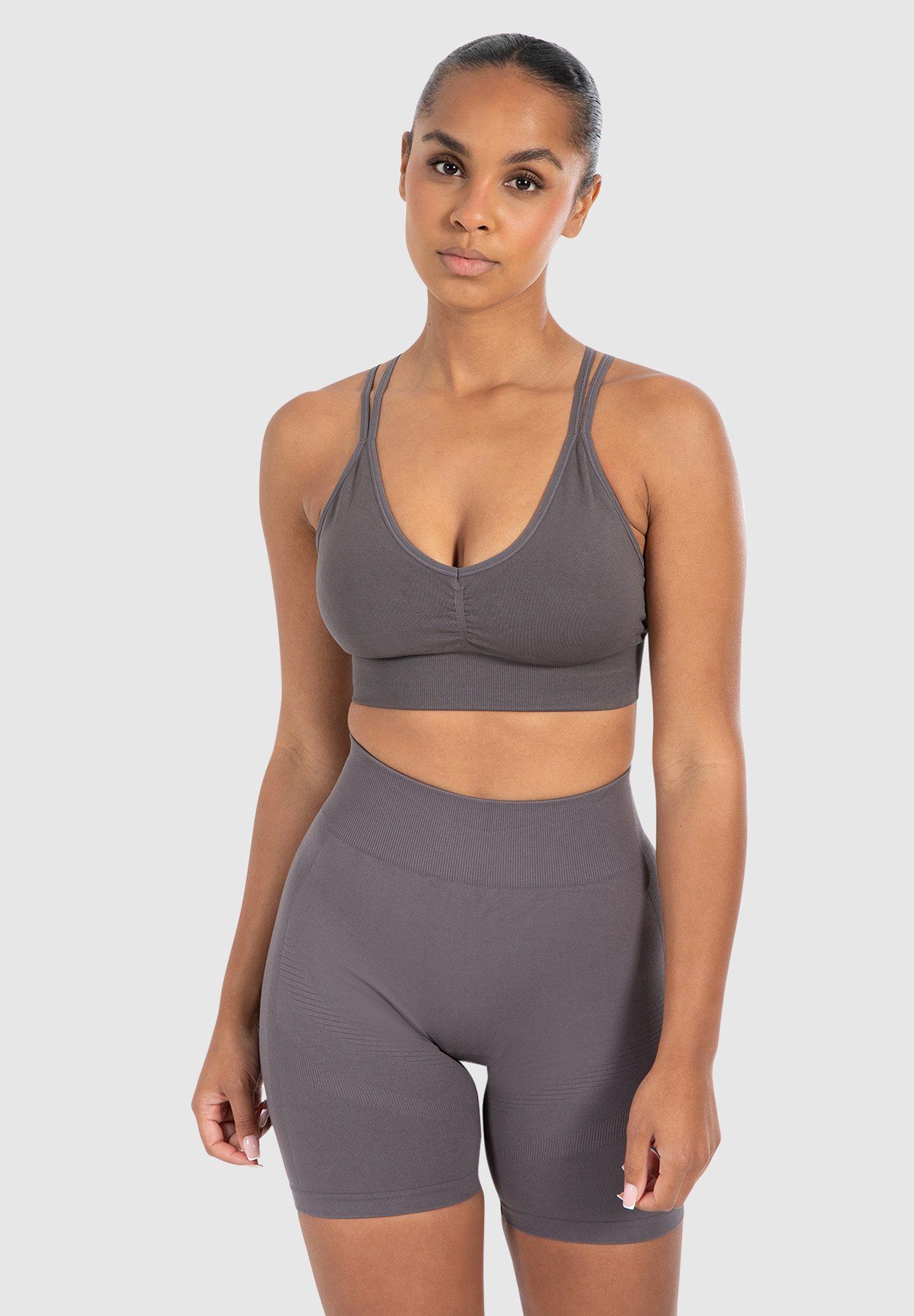 Smilodox Sport-BH Katrin, Crop Top V-Ausschnitt günstig online kaufen