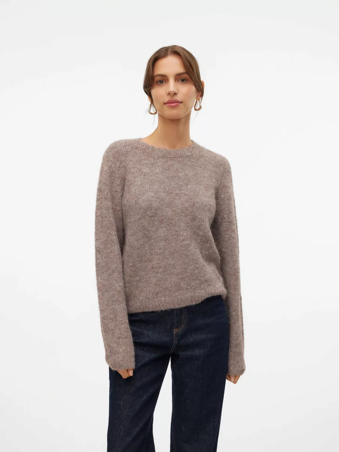 Vero Moda Strickpullover VMNOVAH LS O-NECK PULLOVER GA NOOS günstig online kaufen