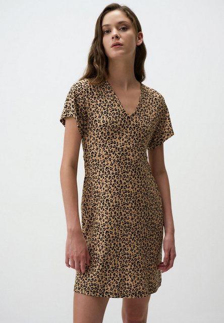 Jimmy Key Minikleid Leopard Charme V-Ausschnitt Kleid günstig online kaufen