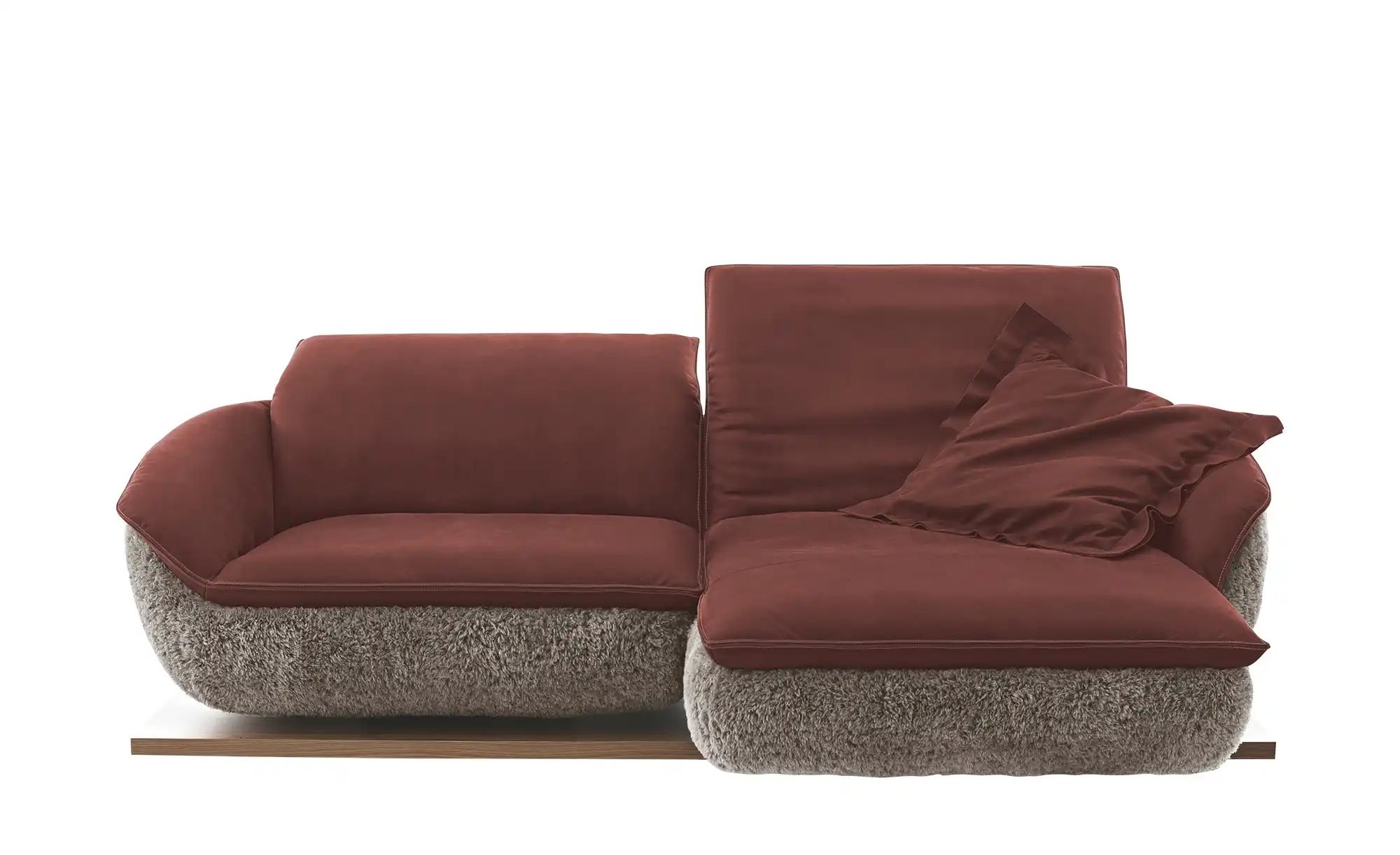 KOINOR Ecksofa  Mooove ¦ rot ¦ Maße (cm): B: 242 H: 99 T: 153 Polstermöbel günstig online kaufen