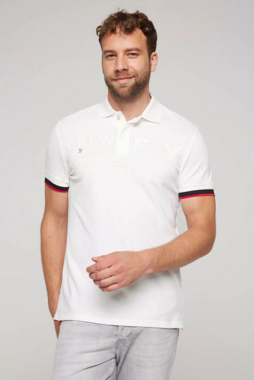 CAMP DAVID Poloshirt mit Baumwolle günstig online kaufen