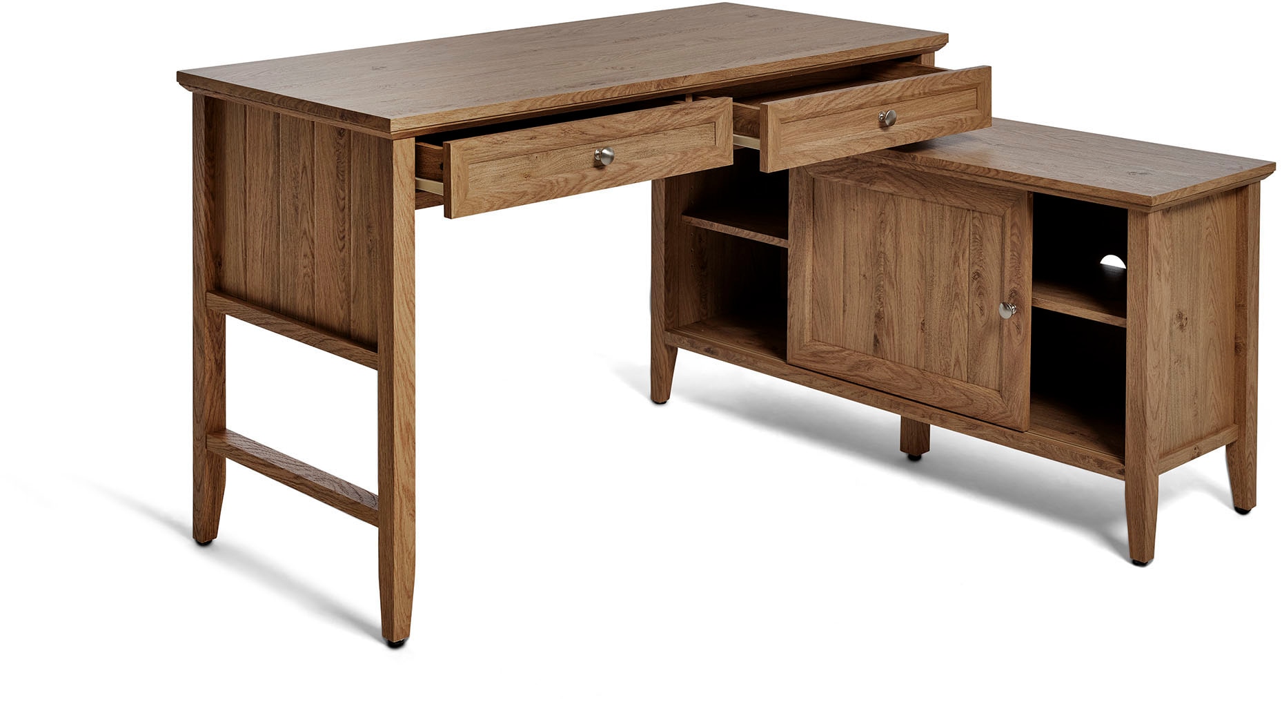 Jahnke Eckschreibtisch "CLASSIC C 145 E", wechselseitig montierbar, mit Sch günstig online kaufen